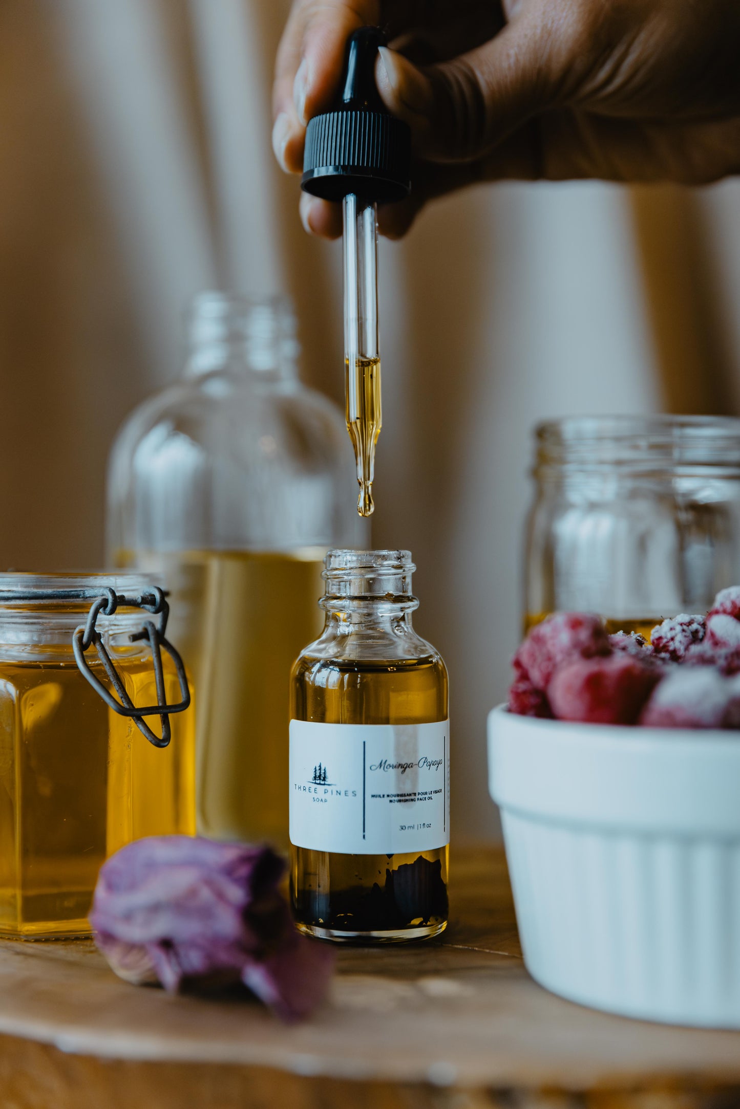 Huile Visage Nourrissante Anti-Âge au Moringa